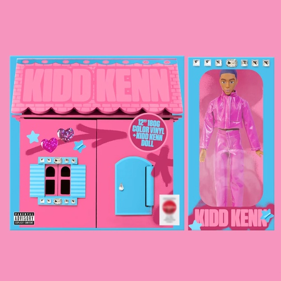 Best of Kidd Kenn Target Exclusive Pink Splatter Colored LP Vinyl & Doll Boxset - Picture 2 of 2